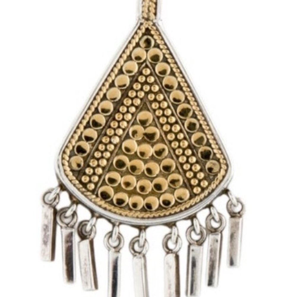 ANNA BECK TWO-TONE STERLING SILVER 925 PENDANT NECKLACE